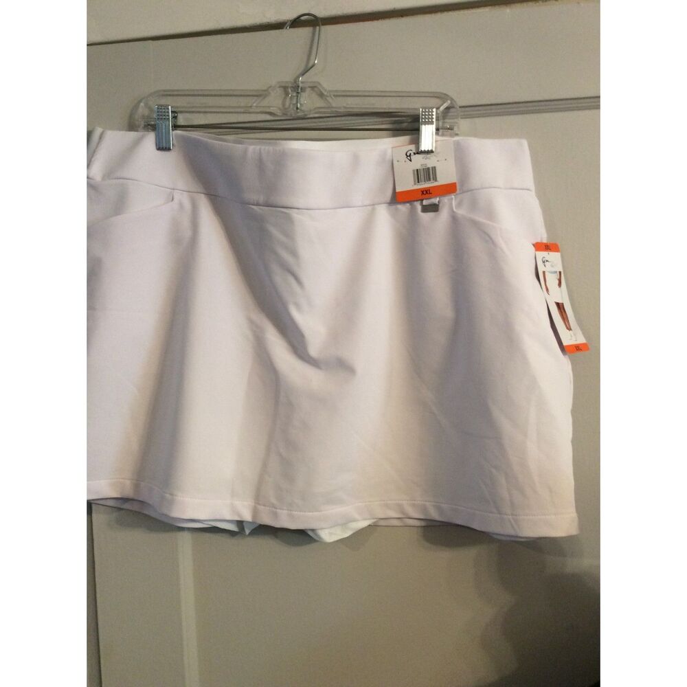 NWT Greg Norman White Golf Womens Skirt Size XXL Plus Play Dry
